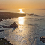 Mont-St-Michel, soleil couchant